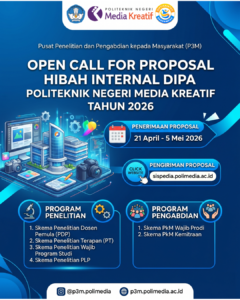 [PENGUMUMAN] Open Call Proposal Hibah Internal DIPA Polimedia Tahun Anggaran 2026