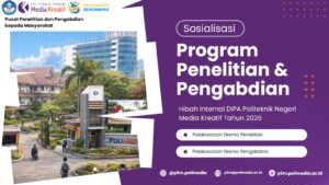P3M Polimedia Sukses Gelar Sosialisasi Buku Panduan Penelitian dan PkM 2026, Siap Wujudkan Visi “Kampus Berdampak”