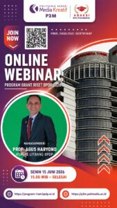 Tingkatkan Kapasitas Riset Dosen, P3M Polimedia dan ADAKSI Gelar Webinar Grant Riset BPDP 2026